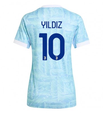 Juventus Kenan Yildiz #10 Segunda Equipación Mujer 2025-26 Manga Corta Juventus Kenan Yildiz #10 Segunda Equipación Mujer 2025-26 Manga Corta